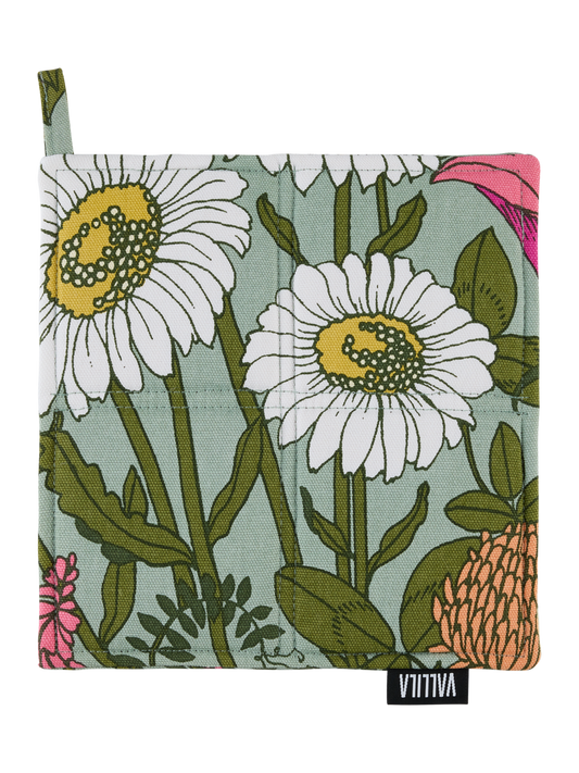 109049-7343; Vallila Ahomaa-patalappu 2 kpl Vihreä-pinkki / 20x20 cm 