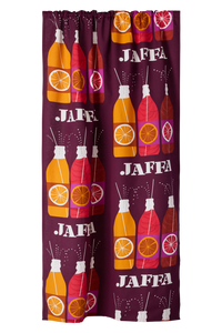 23310-100793-4900CU; Vallila Jaffa-verho Viininpunainen / 140x250 cm 