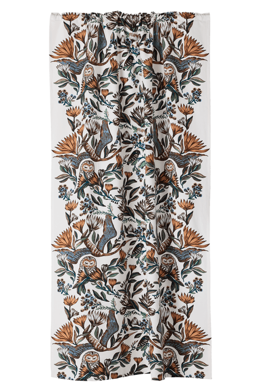105006-2; Vallila Lemmittyni-verho Toffee / 150x210 + 50x60 cm 
