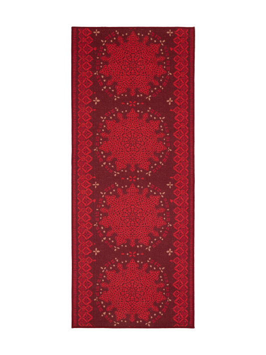 109350-4800; Vallila Elviira-käytävämatto Punainen / 80x200 cm 