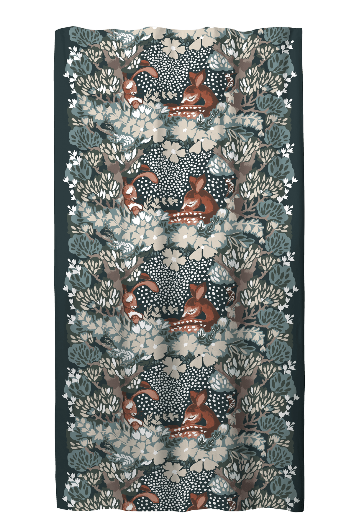 23310-121639-7900CU; Vallila Nokosilla-verho Teal / 140x240 cm 
