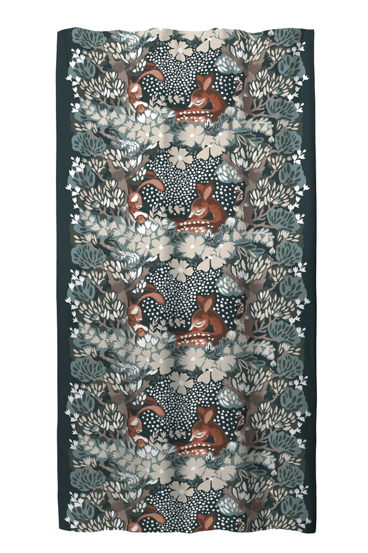 23310-121639-7900CU; Vallila Nokosilla-verho Teal / 140x240 cm 
