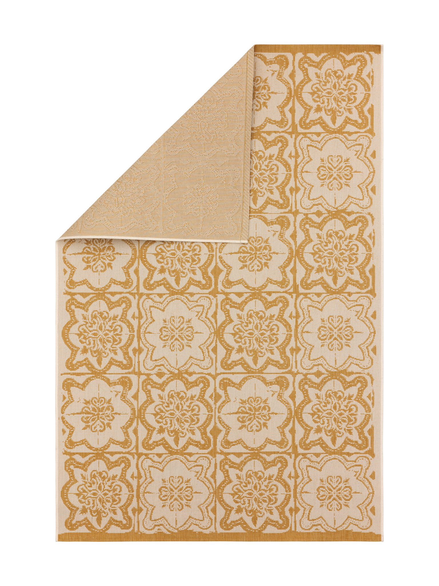 108598-2900_2; Vallila Kujakatti-matto Keltainen / 133x190 cm 