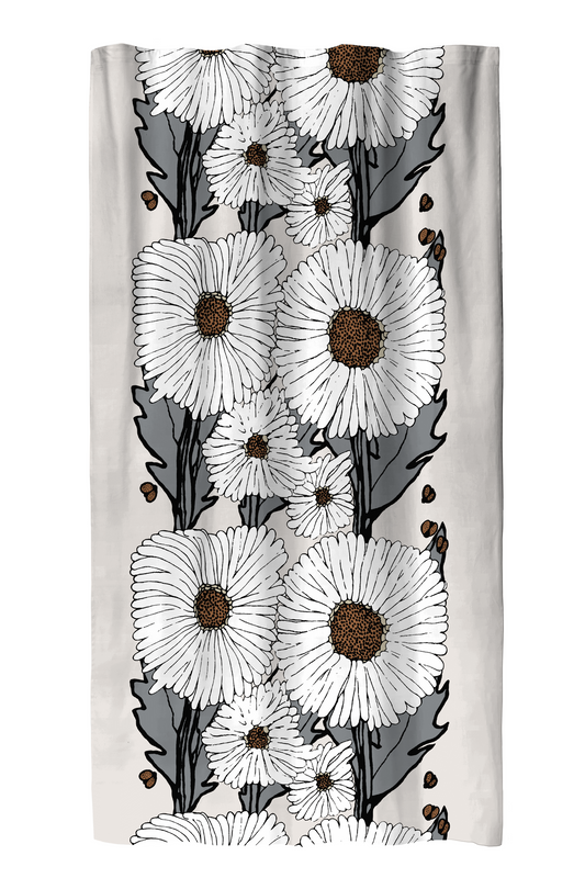 102674-9312; Vallila Hellekesä-verho Harmaa-beige / 140x250 cm 