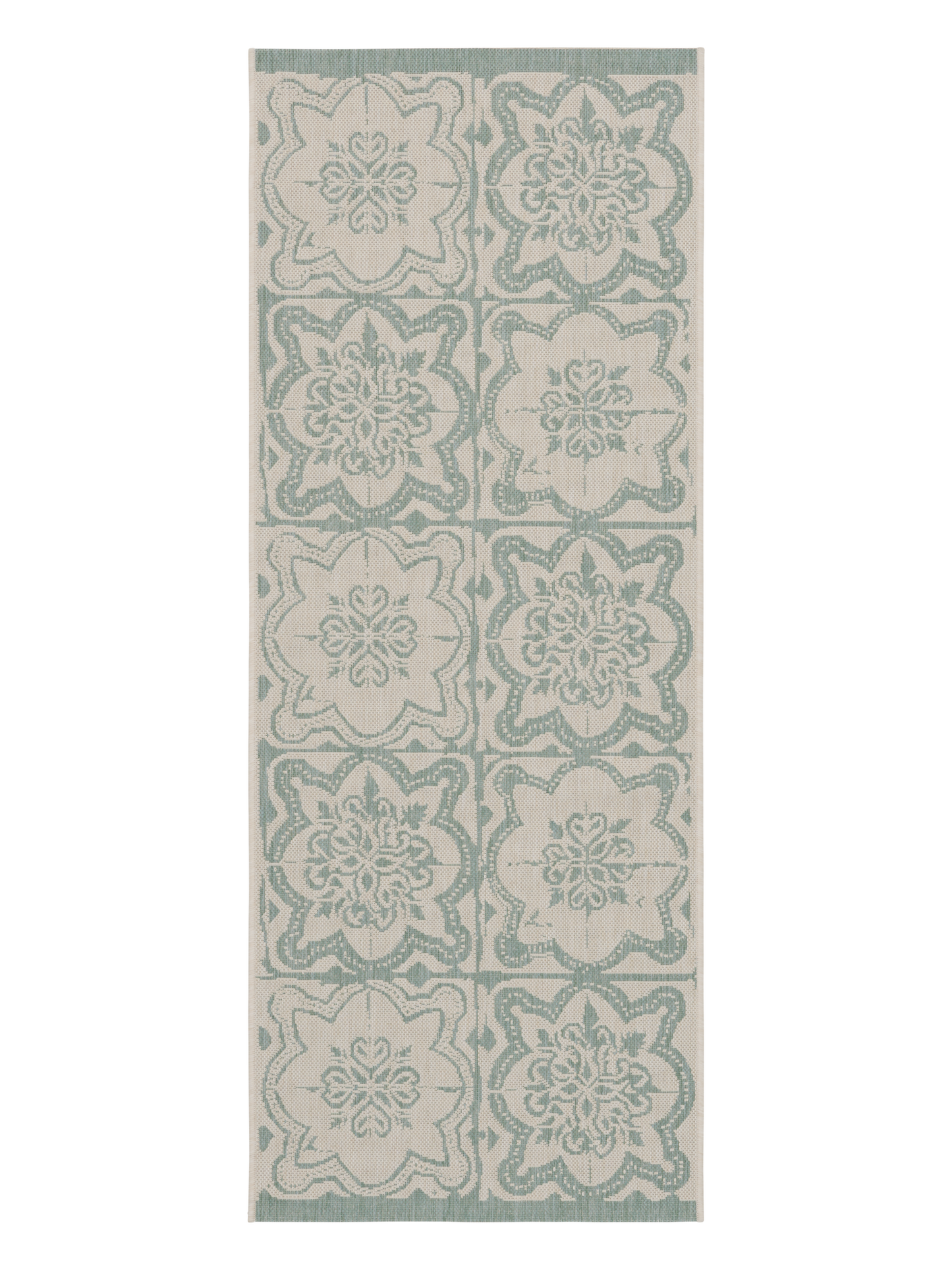 108593-7100; Vallila Kujakatti-käytävämatto Salvianvihreä / 80x200 cm 