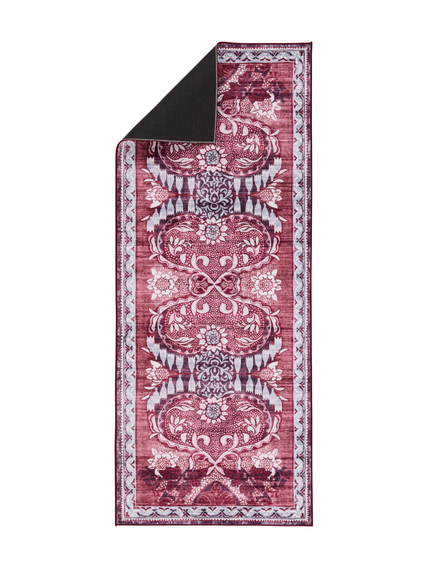 106769-4890_3; Vallila Sumeri-käytävämatto Punainen-harmaa / 80x200 cm 