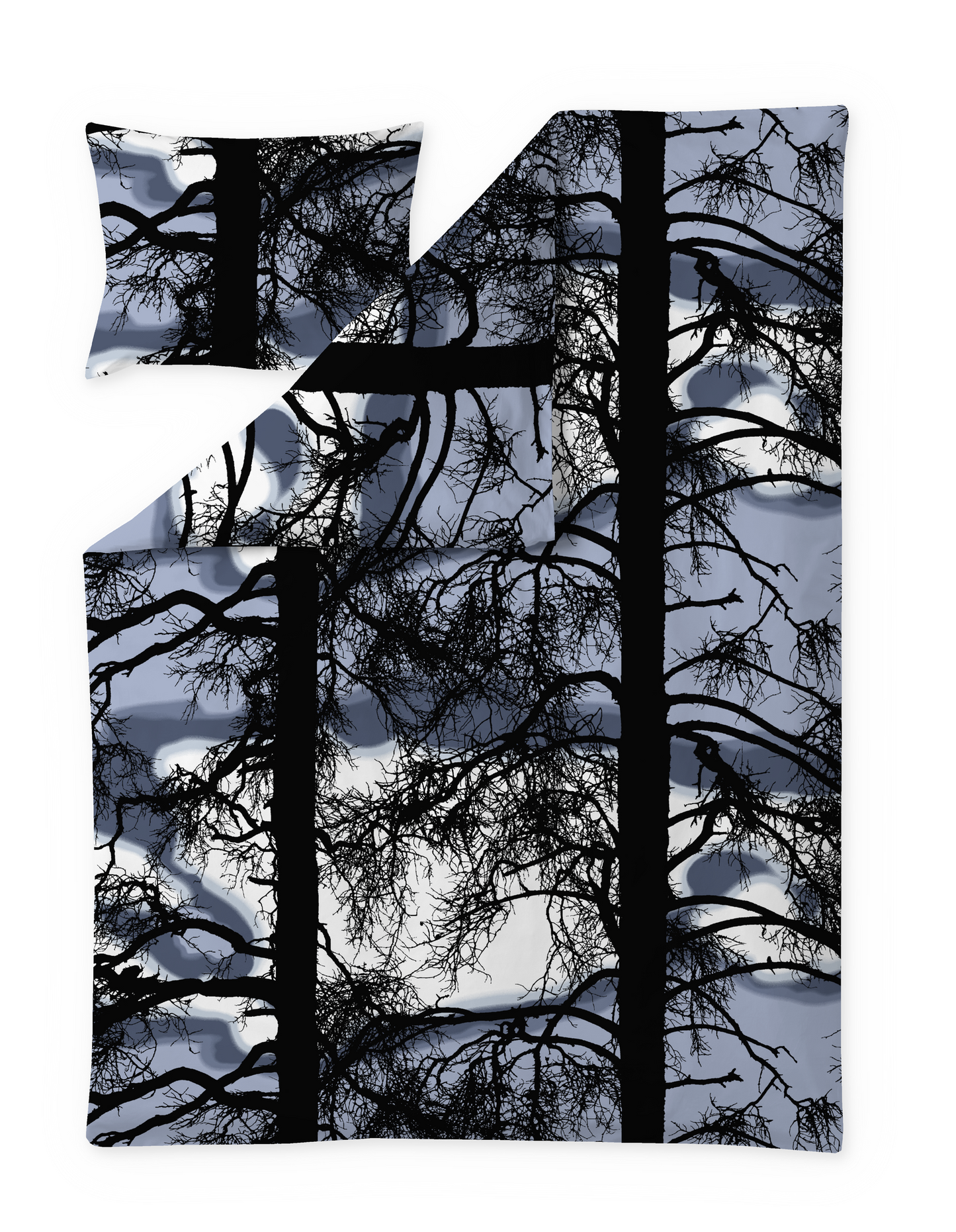 104166-6200; Vallila Kelohonka-pussilakanasetti Sininen / 150x210 cm 