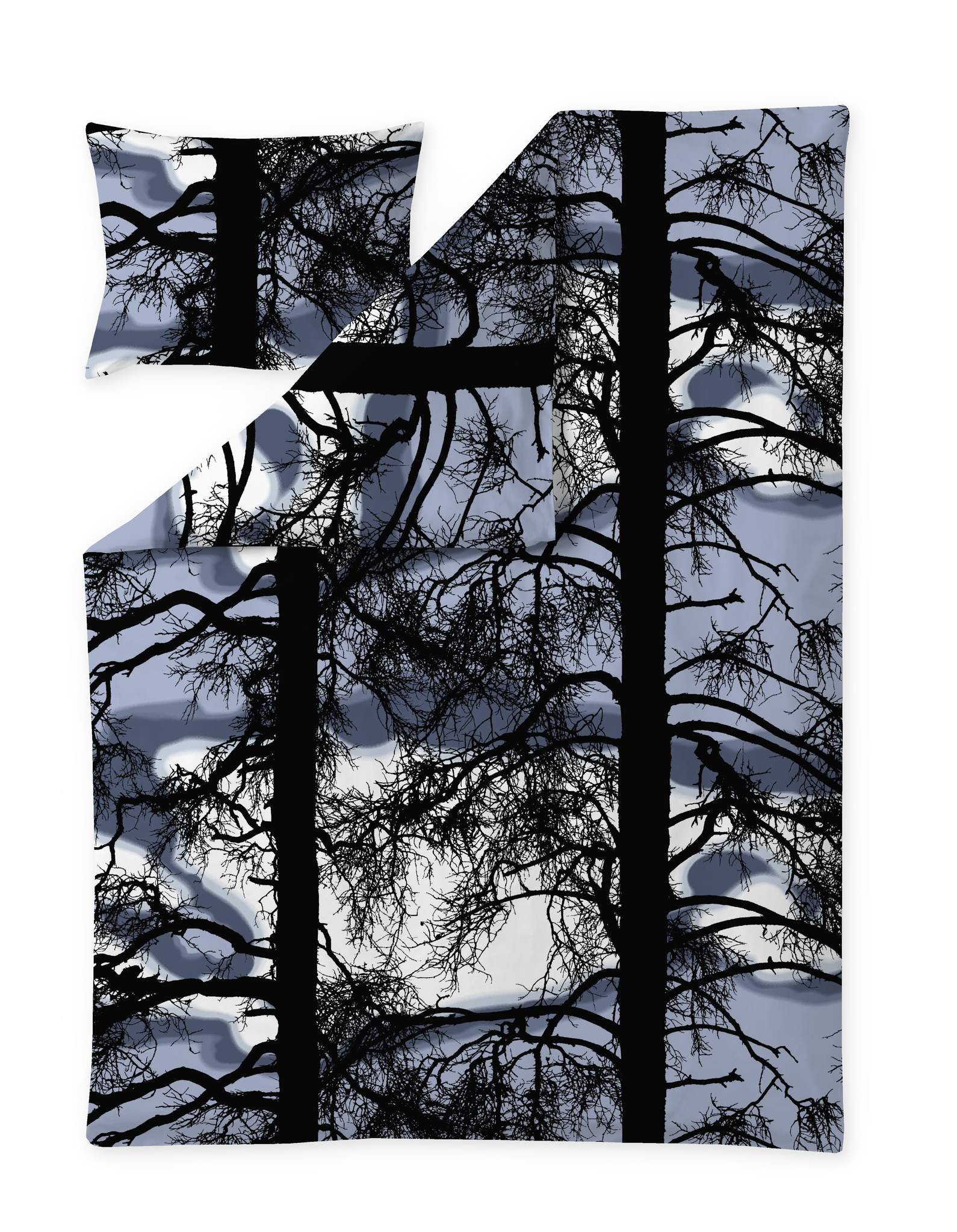 104166-6200; Vallila Kelohonka-pussilakanasetti Sininen / 150x210 cm 