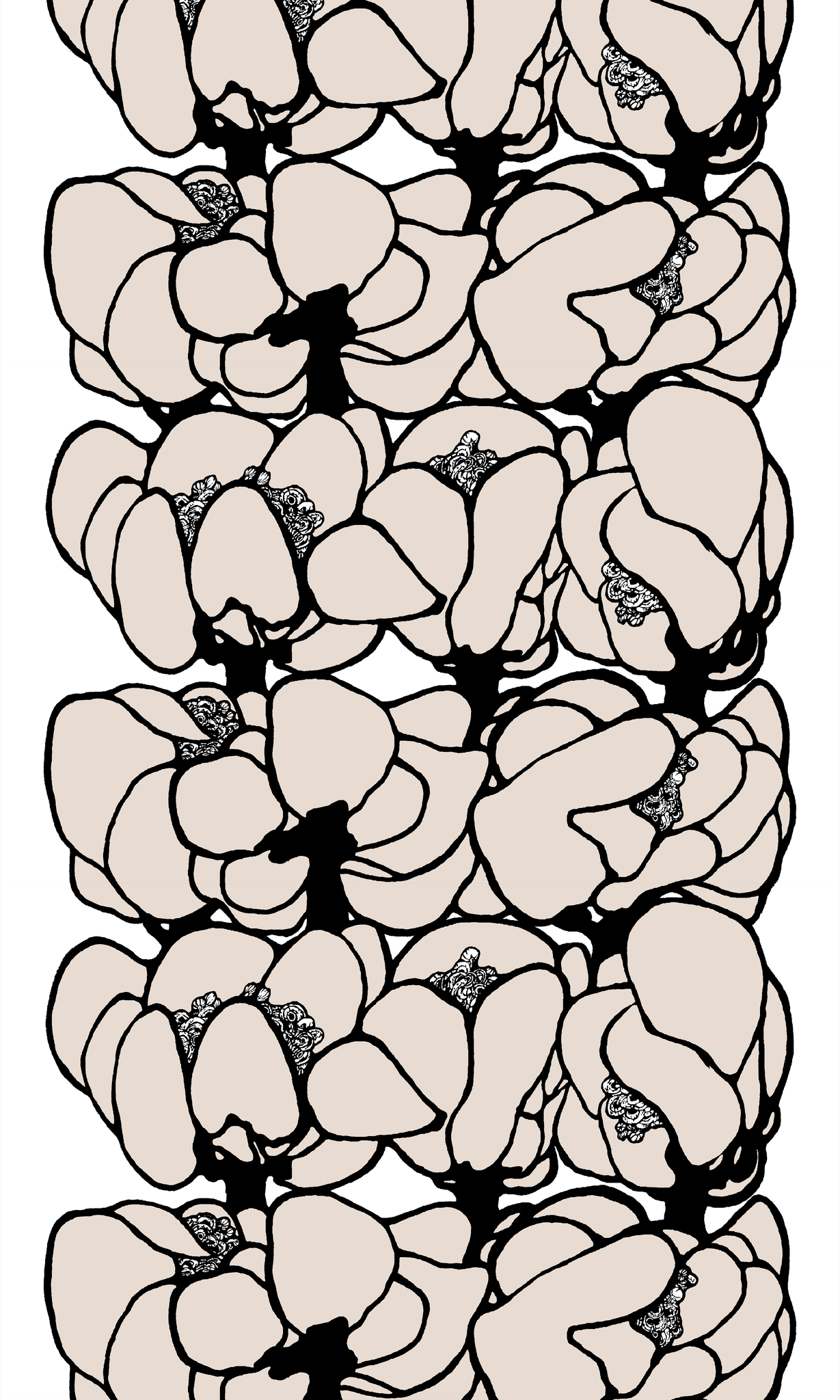 107515-140; Vallila Makeba-vahakangas 145 cm Beige / 145 cm 