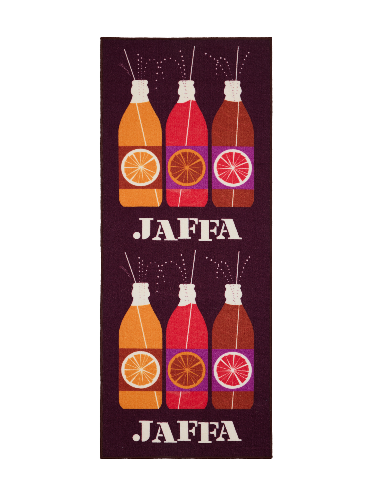 108739-4900; Vallila Jaffa-käytävämatto Viininpunainen / 80x200 cm 