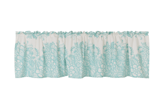 109260-6372; Vallila Vanilja-verhokappa Turkoosi / 60x250 cm 