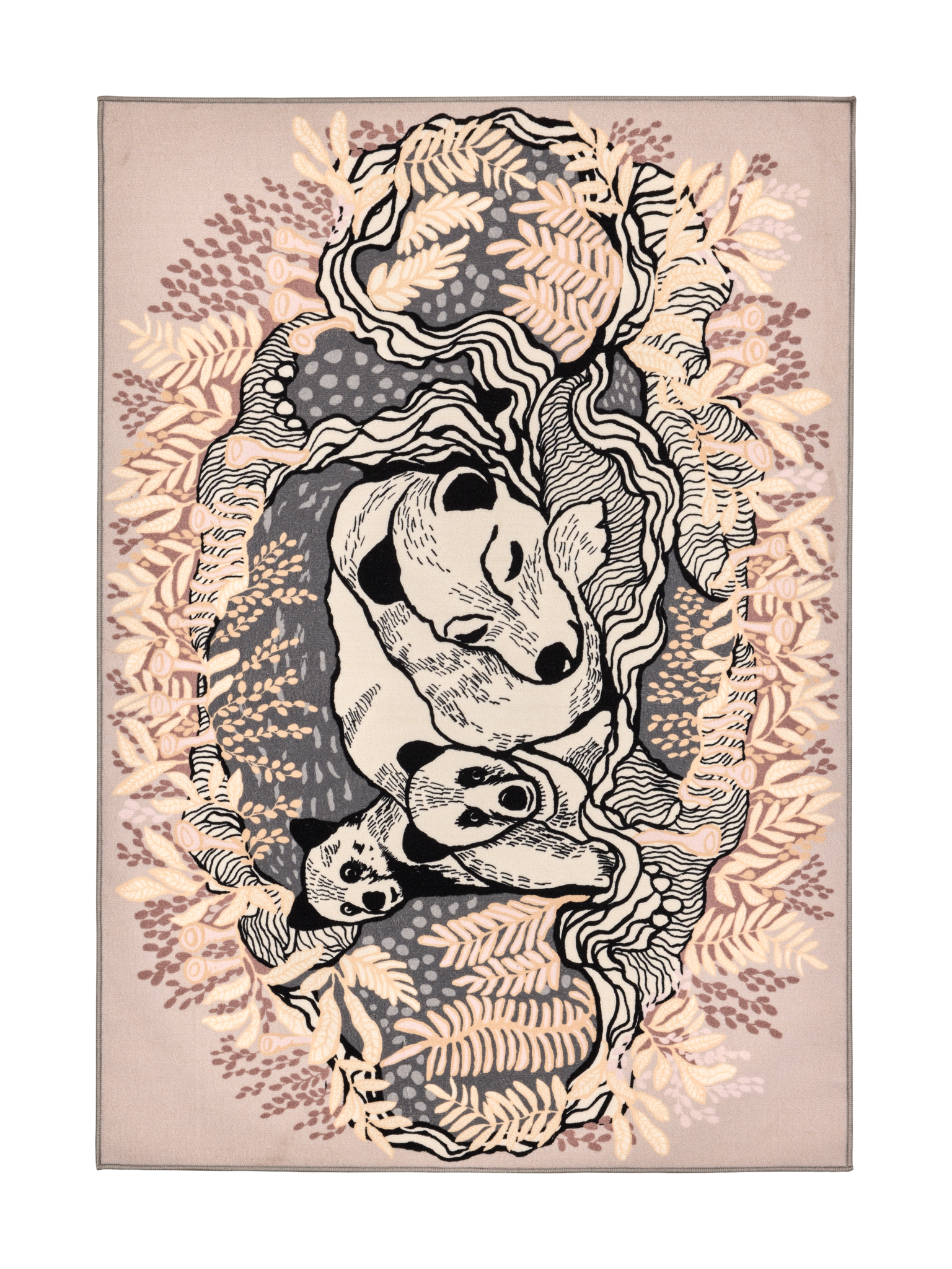 109084-1000; Vallila Unikeot-matto Beige / 133x190 cm 