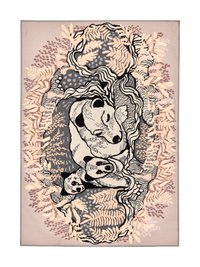 109084-1000; Vallila Unikeot-matto Beige / 133x190 cm 