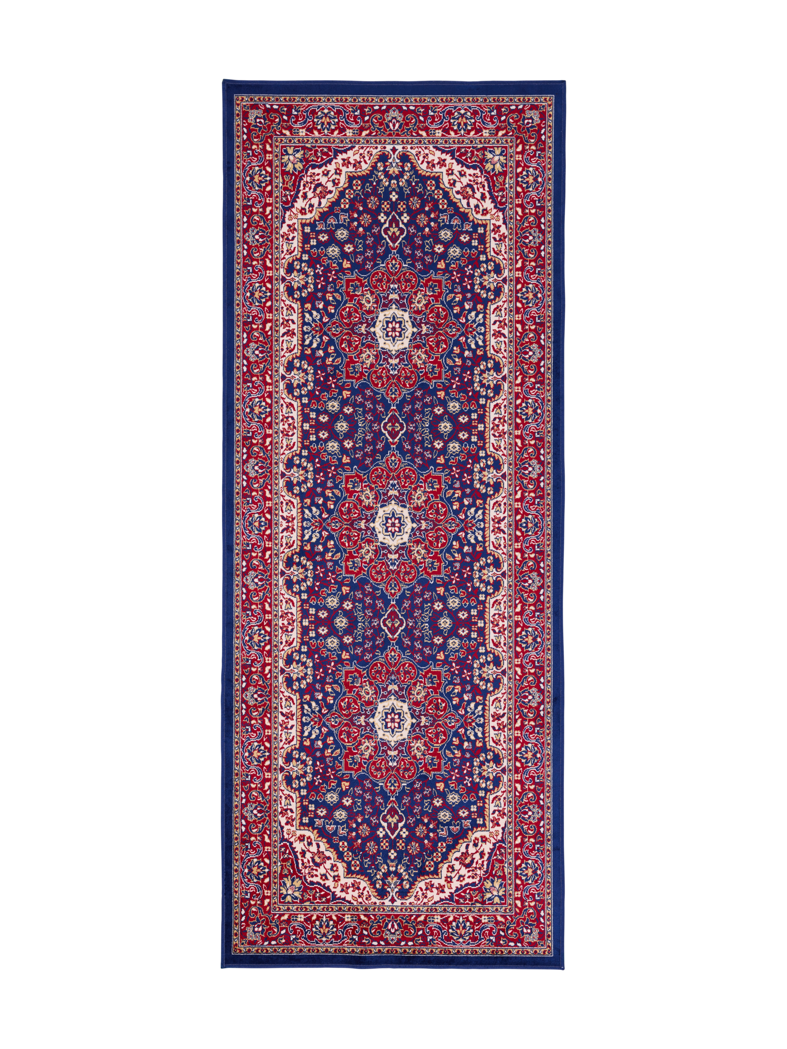 108886-102; Vallila Sahrami-käytävämatto Punainen-sininen / 80x200 cm 