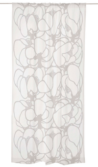 107217-163; Vallila Makeba-valoverho Valkoinen / 140x250 cm 