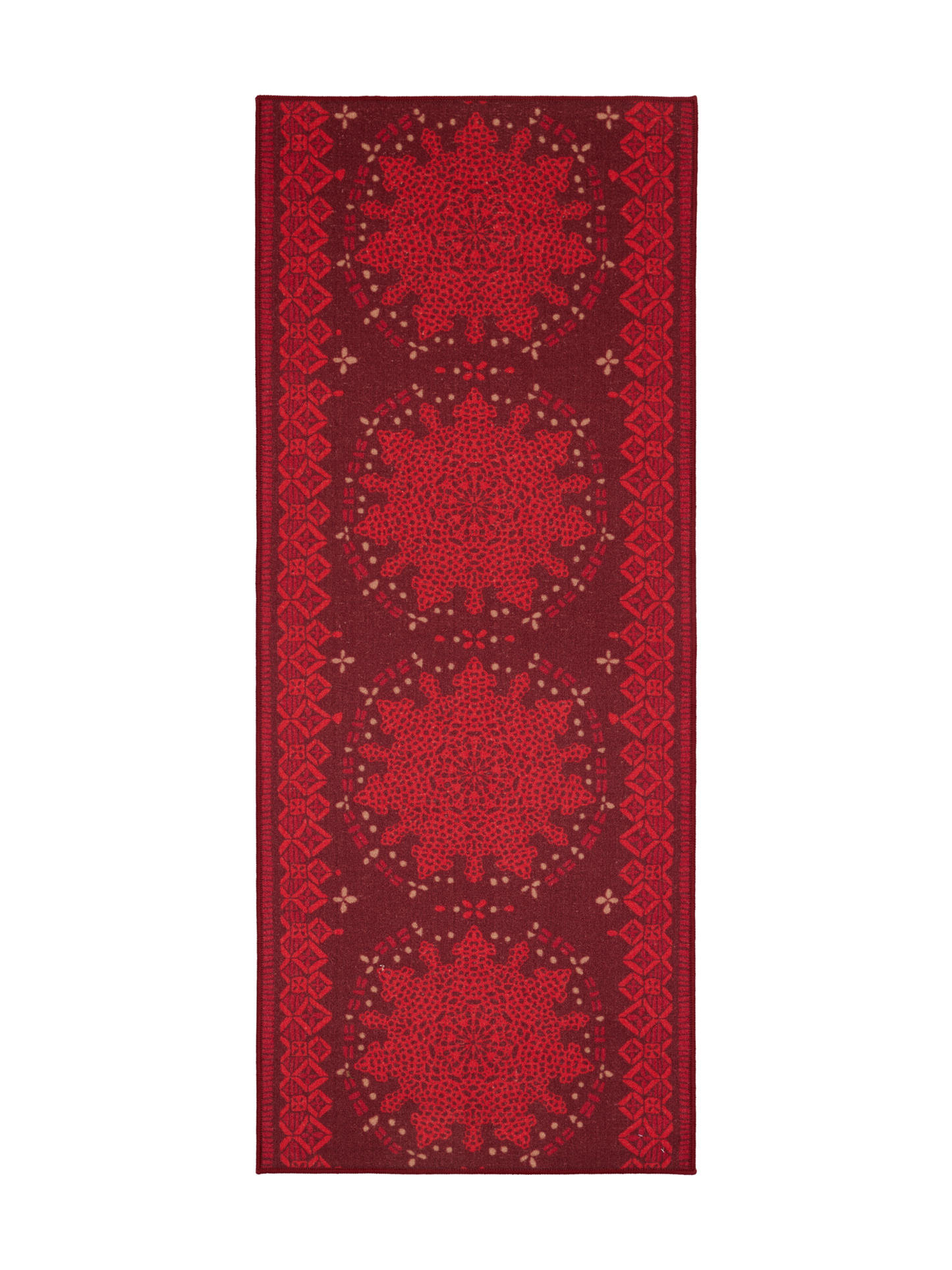109352-4800; Vallila Elviira-käytävämatto Punainen / 80x400 cm 