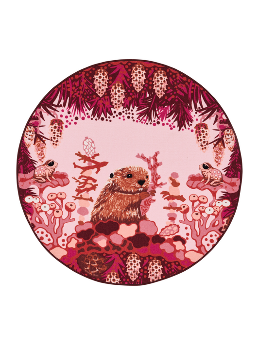 108960-4250; Vallila Iso Alvar -matto Malva / Ø133 cm 