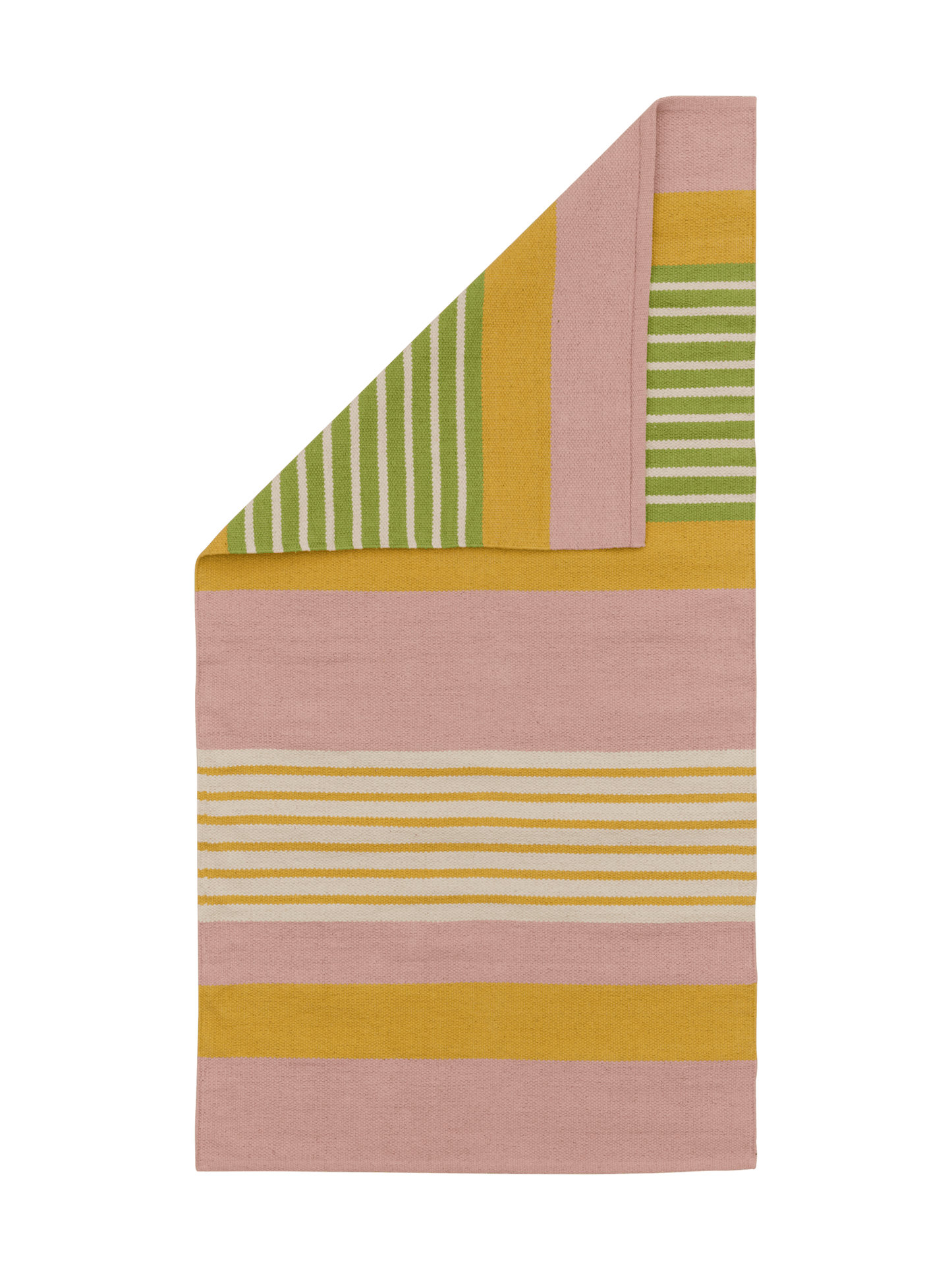 100083-4326_5; Vallila Pornainen-käytävämatto Pinkki-keltainen / 80x150 cm 