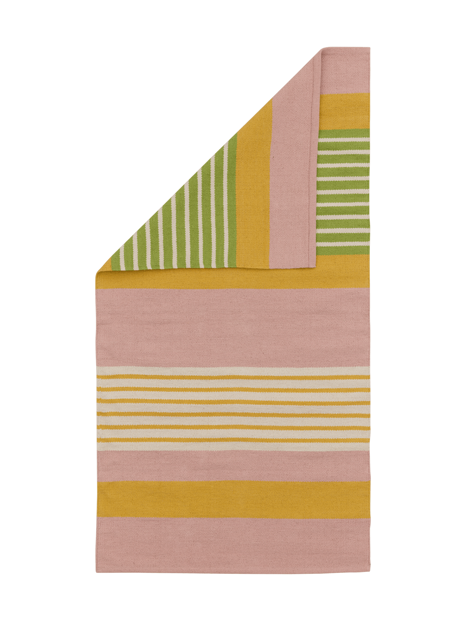 100083-4326_5; Vallila Pornainen-käytävämatto Pinkki-keltainen / 80x150 cm 