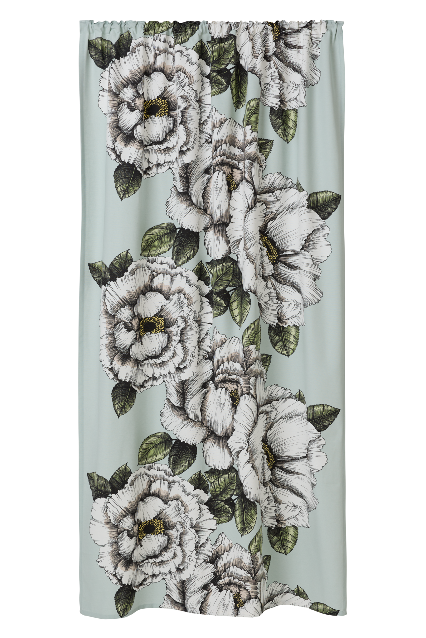 CT002457-7110; Vallila Alma-verho Salvianvihreä / 140x250 cm 