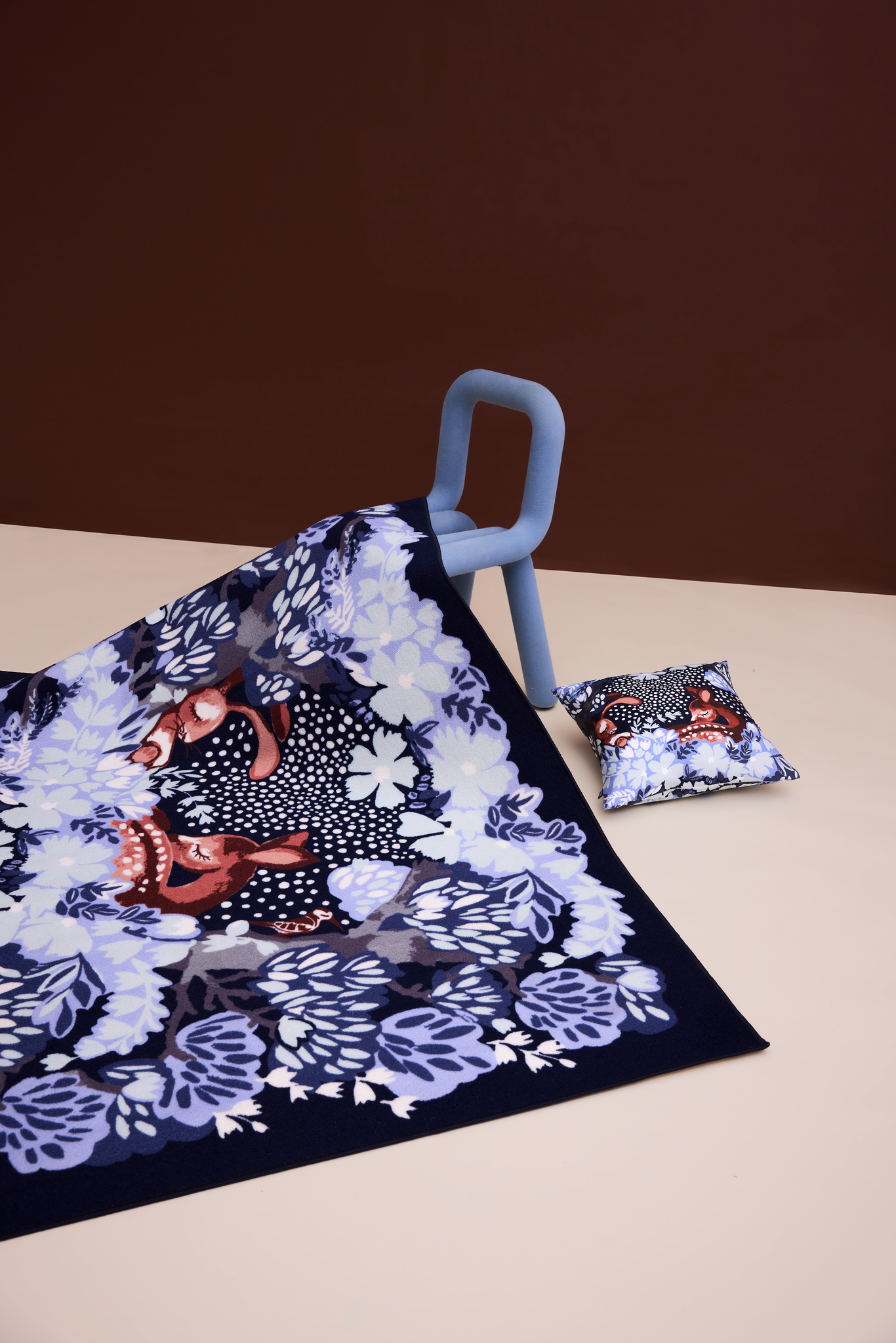 108965-6300_1; Vallila Nokosilla-matto Sininen / 133x190 cm 