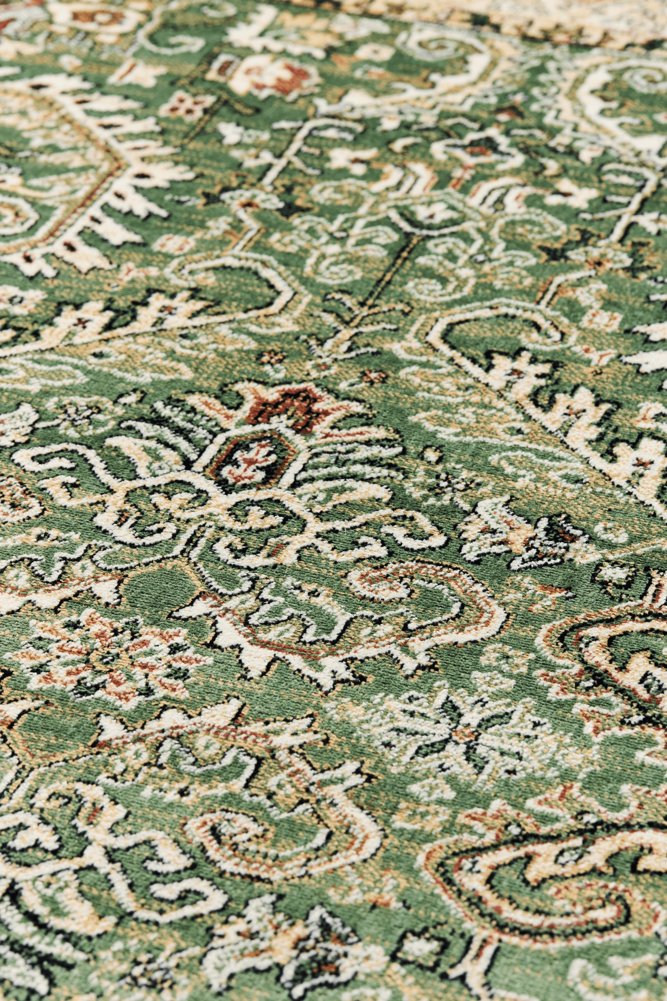 109277-7200_1; Vallila Inkivääri-matto Vihreä / 160x230 cm 