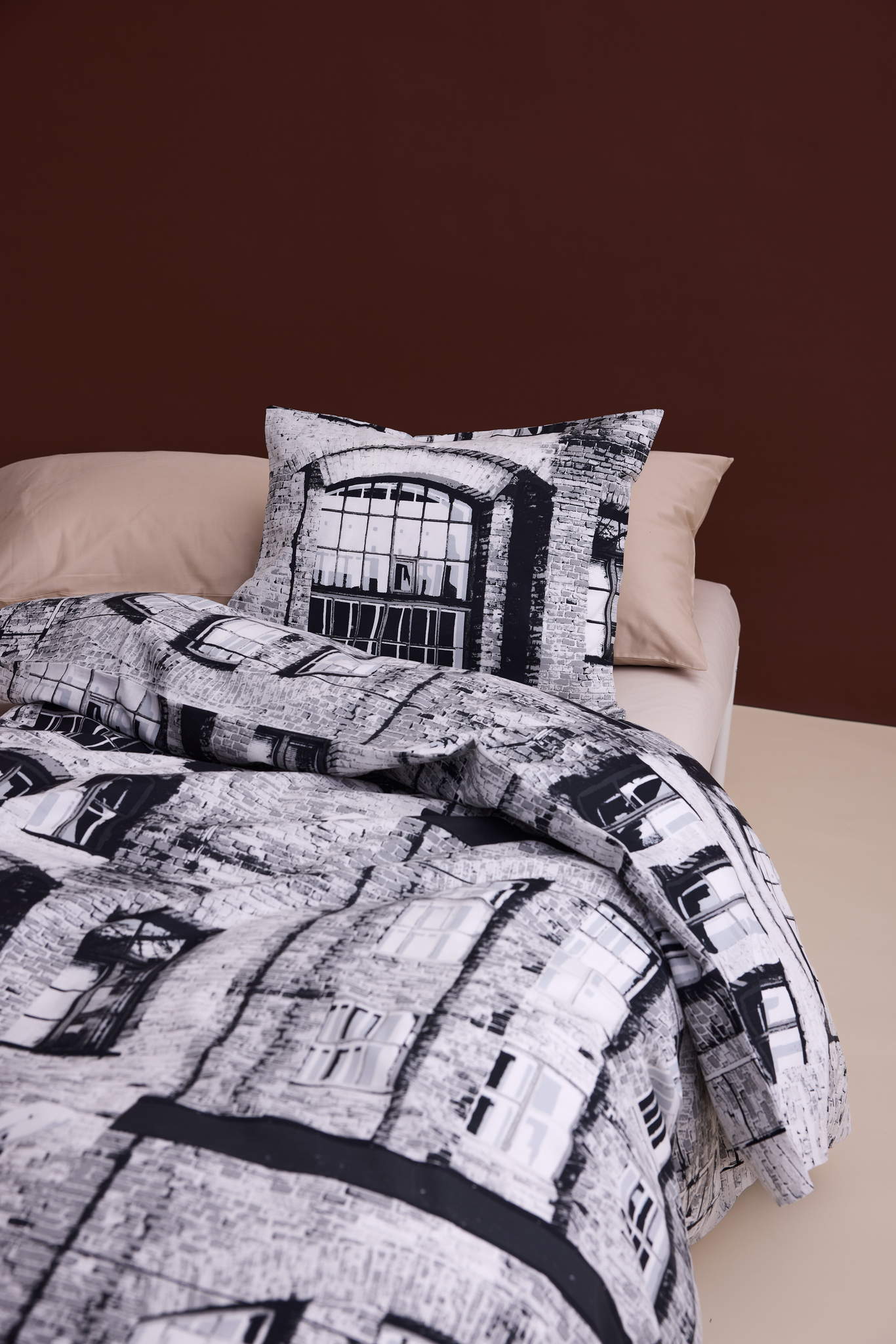 108956-9000_1; Vallila Panimo-pussilakanasetti Harmaa / 150x210 cm 