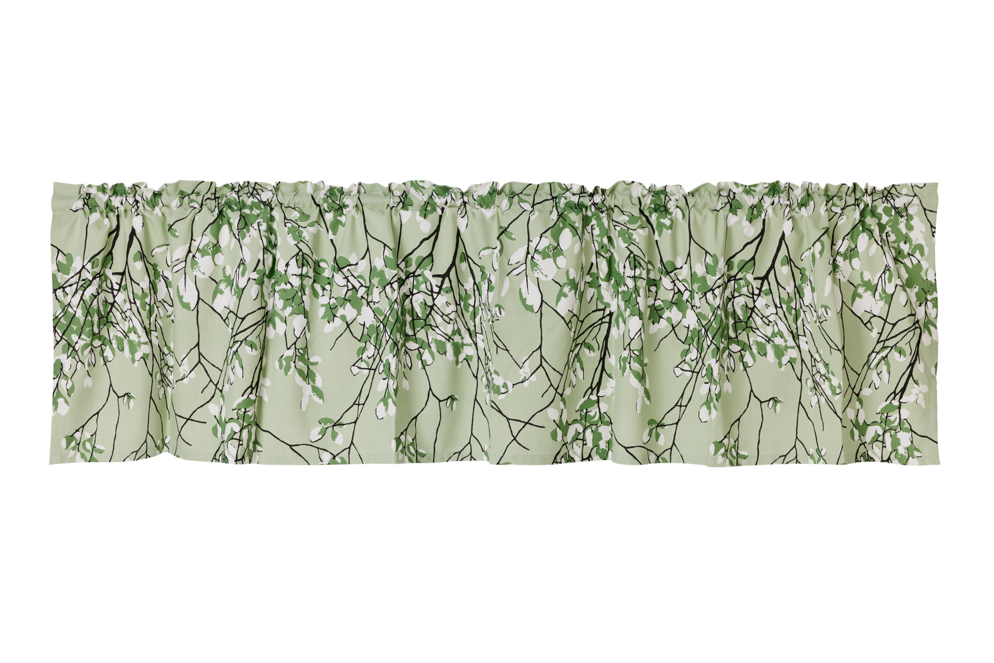 104990-8; Vallila Lehtisade-verhokappa Sammaleenvihreä / 60x250 cm 