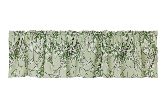 104990-8; Vallila Lehtisade-verhokappa Sammaleenvihreä / 60x250 cm 