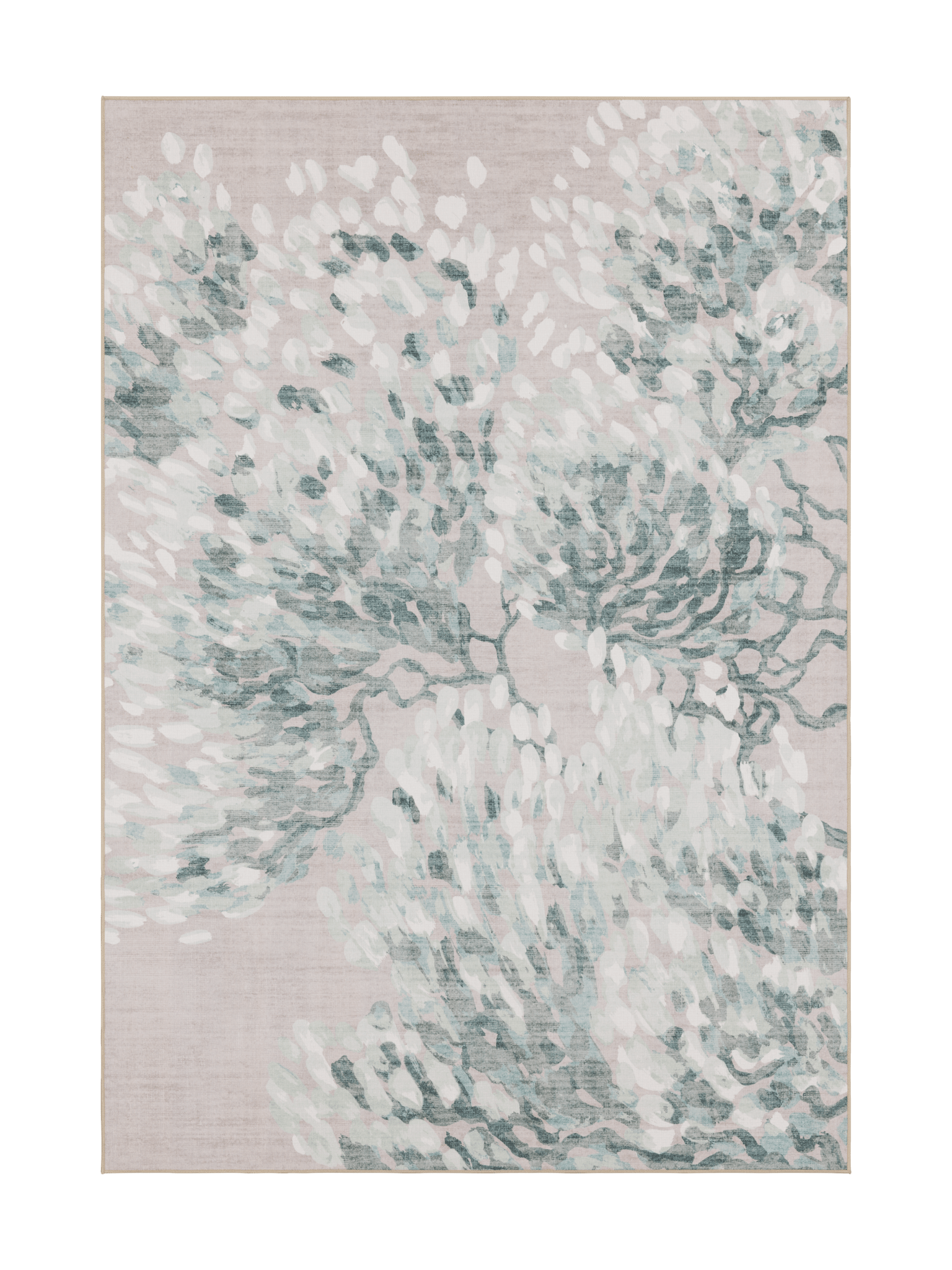 108481-1073; Vallila Taikapuu-matto Beige-vihreä / 160x230 cm 