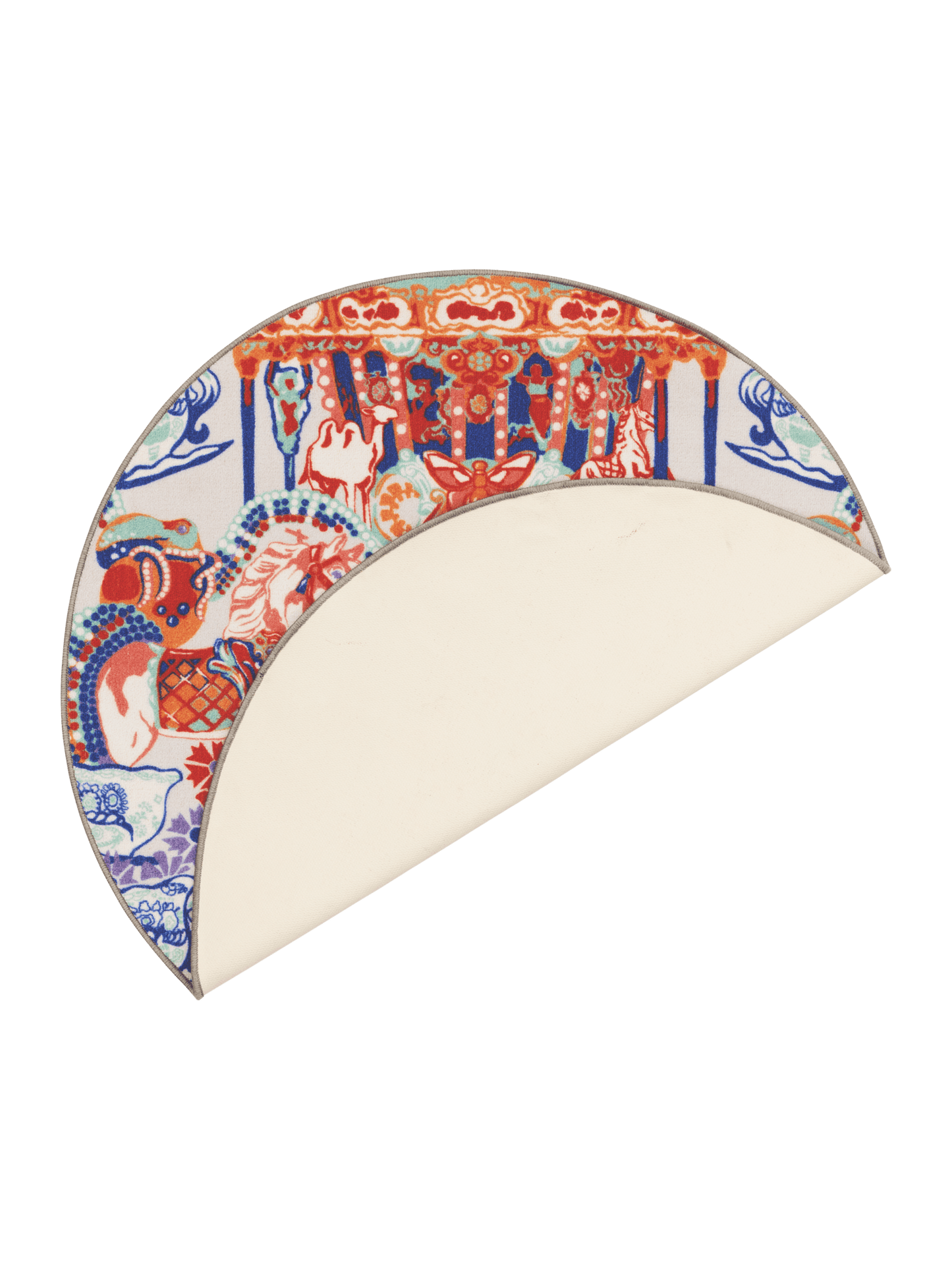 109222-8000_5; Vallila Fanfaari-matto Monivärinen / Ø133 cm 