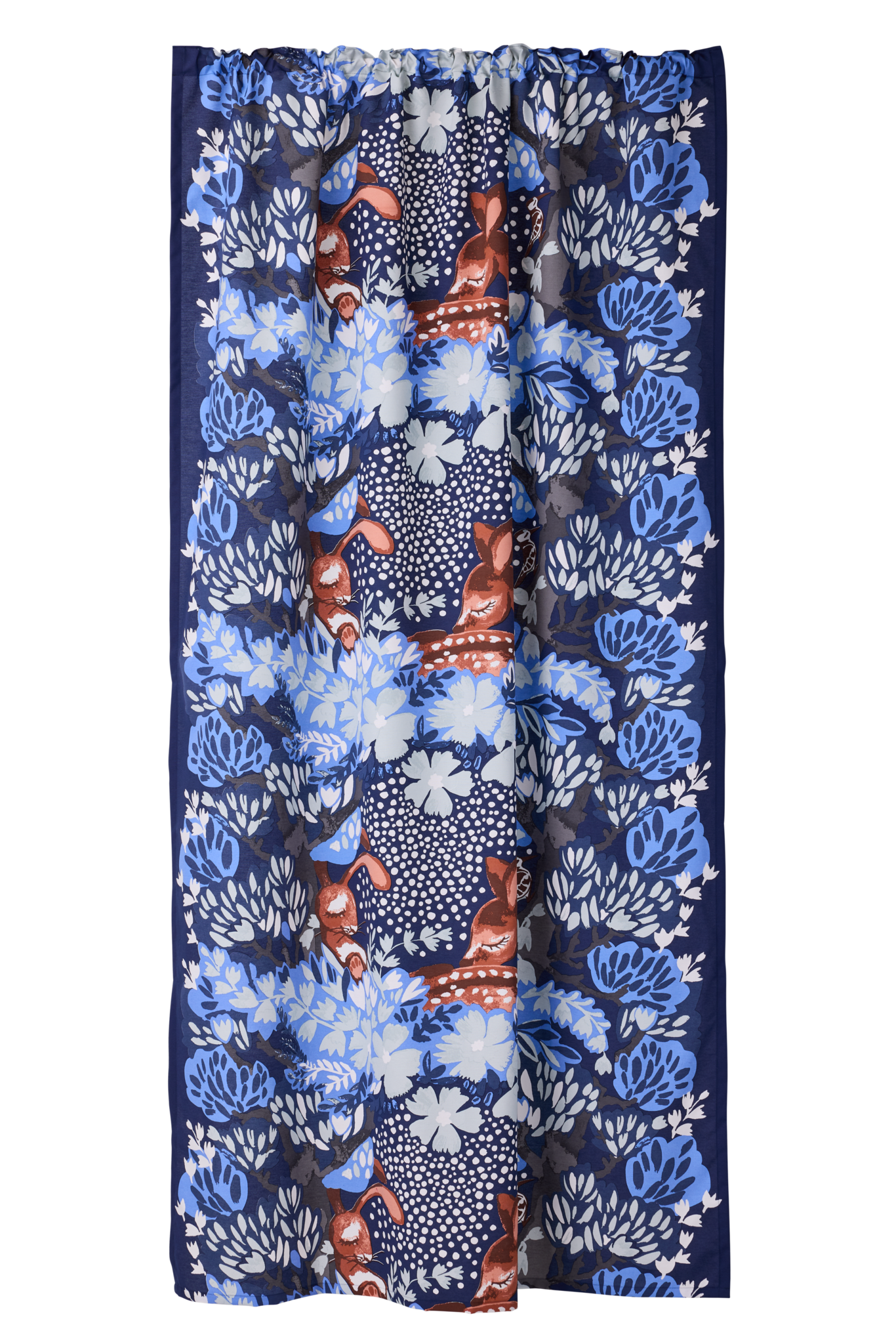 104967-6300; Vallila Nokosilla-verho Sininen / 140x240 cm 