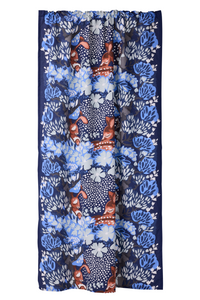 104967-6300; Vallila Nokosilla-verho Sininen / 140x240 cm 