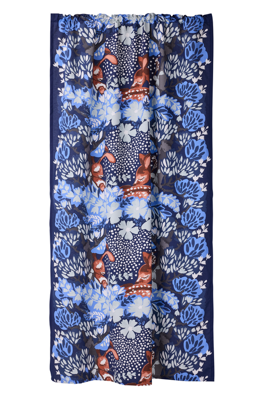 104967-6300; Vallila Nokosilla-verho Sininen / 140x240 cm 