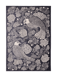 108771-9700; Vallila Viserrys-matto Tummanharmaa / 200x300 cm 