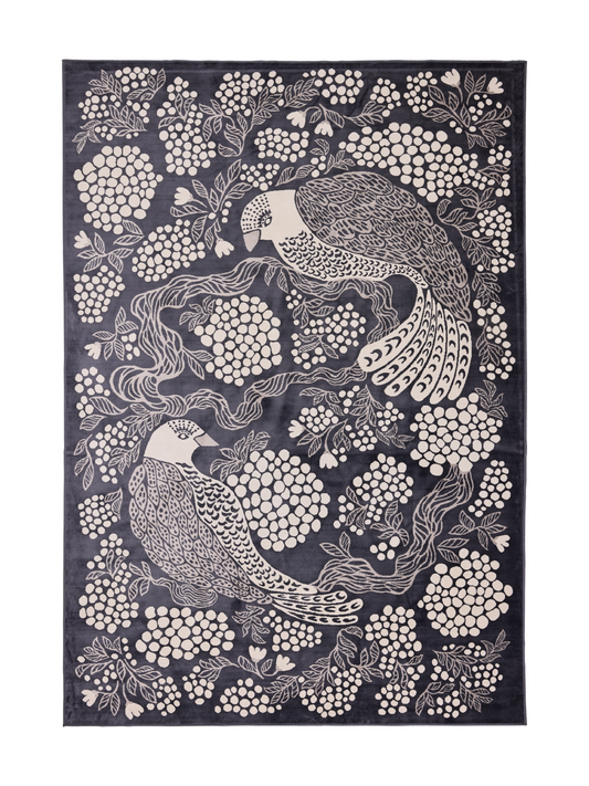 108771-9700; Vallila Viserrys-matto Tummanharmaa / 200x300 cm 