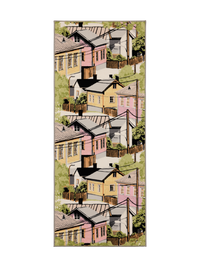 109078-4220; Vallila Naapurusto-käytävämatto Pinkki-keltainen / 80x200 cm 