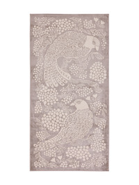 108768-9001; Vallila Viserrys-käytävämatto Valkoinen-harmaa / 100x150 cm 
