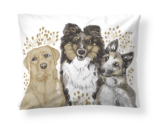 108806-1000; Vallila Ystävykset-tyynyliina Beige / 50x60 cm 