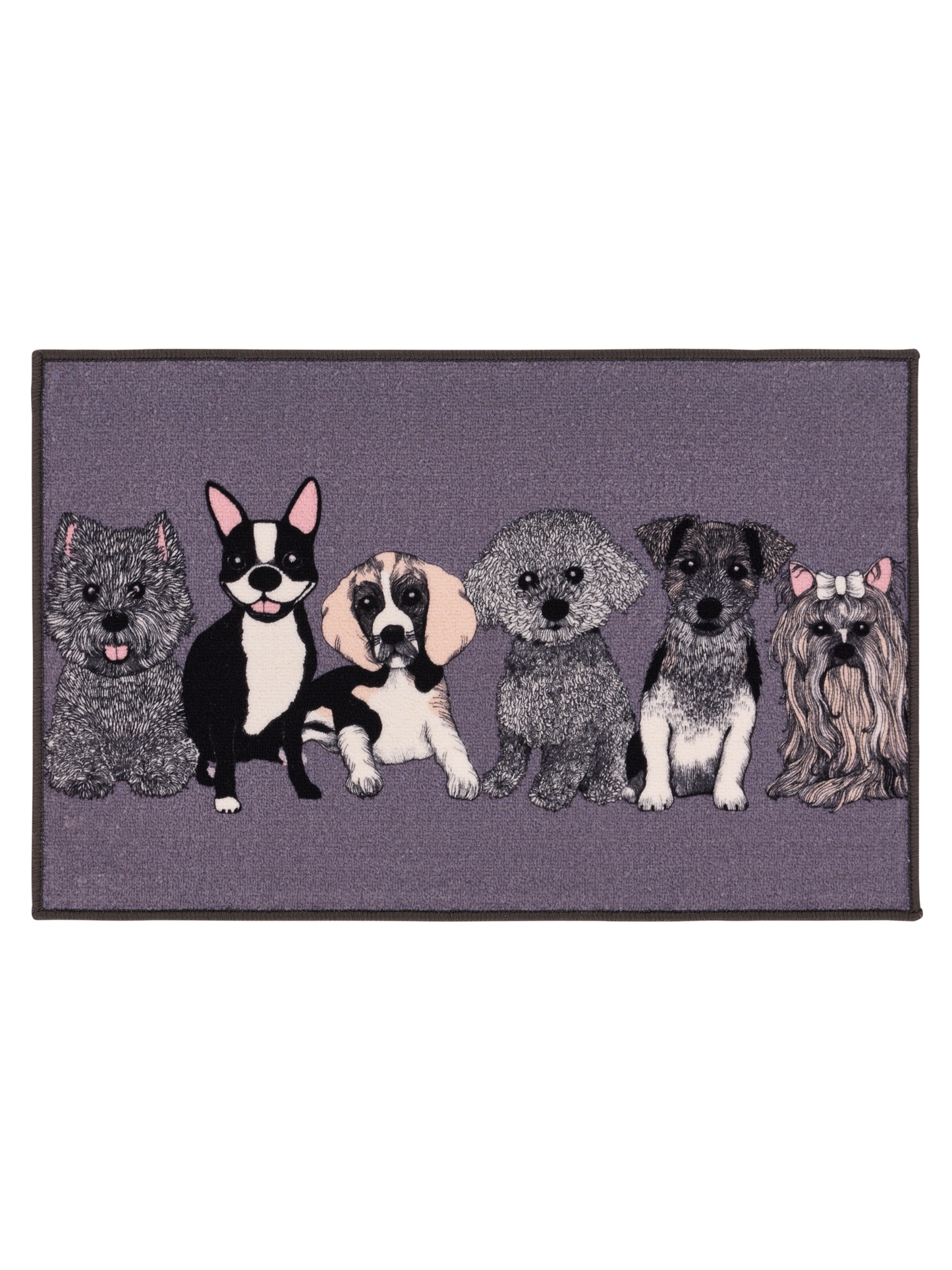 108994-9800; Vallila Doggies-kynnysmatto Tummanharmaa / 50x80 cm 