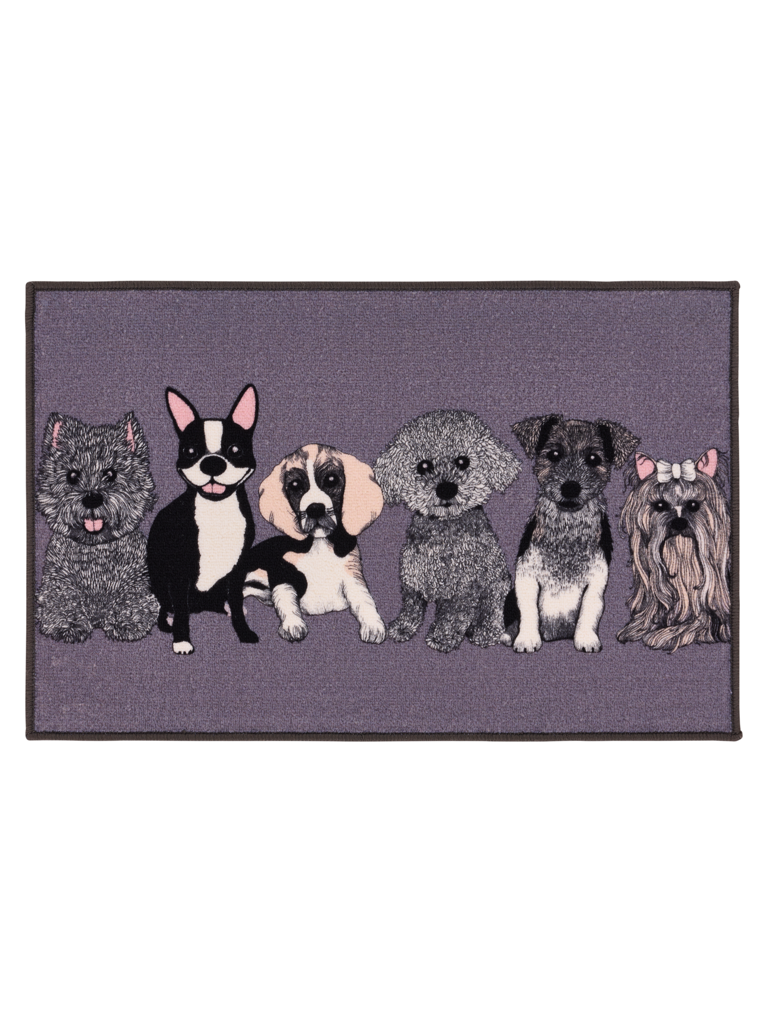 108994-9800; Vallila Doggies-kynnysmatto Tummanharmaa / 50x80 cm 