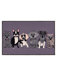 108994-9800; Vallila Doggies-kynnysmatto Tummanharmaa / 50x80 cm 