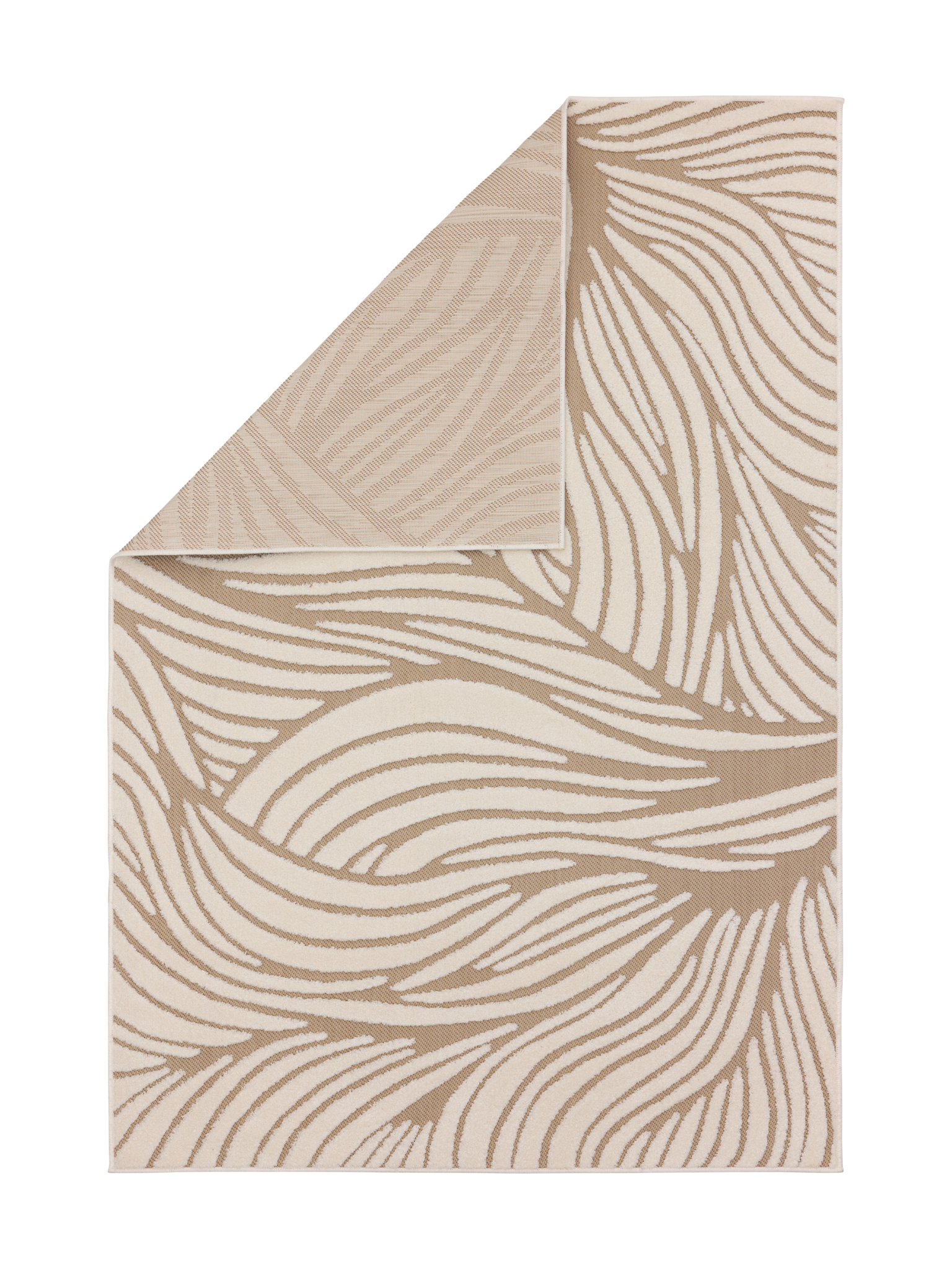 109262-1001_2; Vallila Aallokko-matto Beige-valkoinen / 160x230 cm 