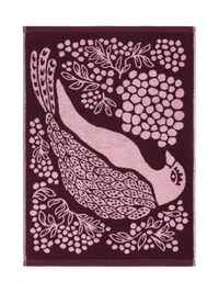 109000-4900; Vallila Viserrys-pyyhe Viininpunainen / 50x70 cm 