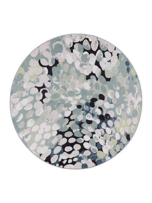 109104-7710; Vallila Puhuri-matto Salvianvihreä / Ø120 cm 