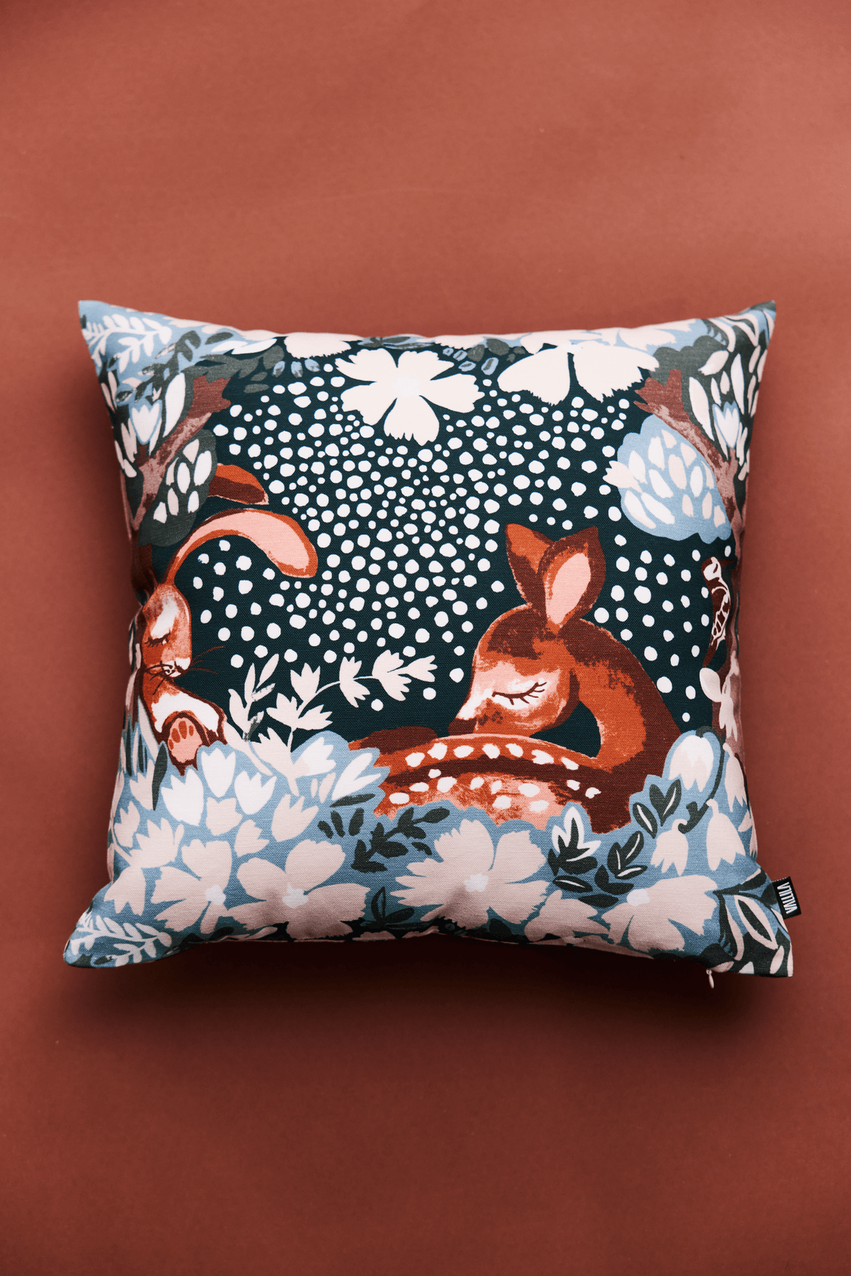 23310-883096-7900CC_1; Vallila Nokosilla-koristetyynynpäällinen Teal / 43x43 cm 