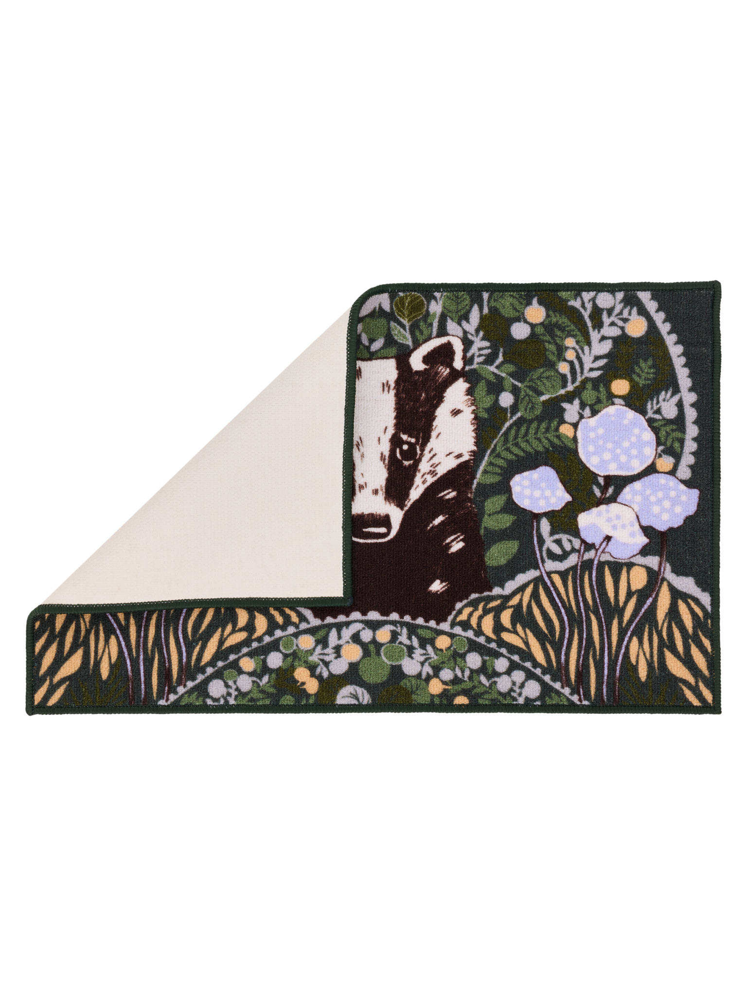 108309-7800_2; Vallila Yövuoro-kynnysmatto Tummanvihreä / 50x80 cm 