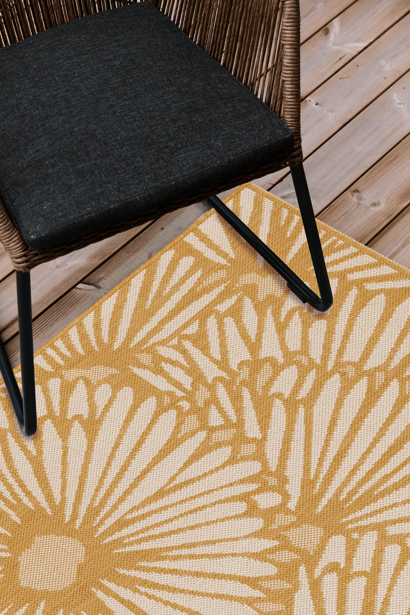 109068-2900_4; Vallila Stella-matto Keltainen / 133x190 cm 