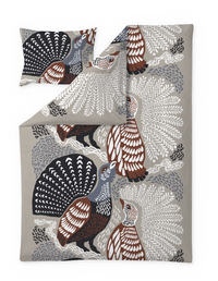 109313-1060; Vallila Metsänvartijat-pussilakanasetti Beige / Sininen / 150x210 cm 
