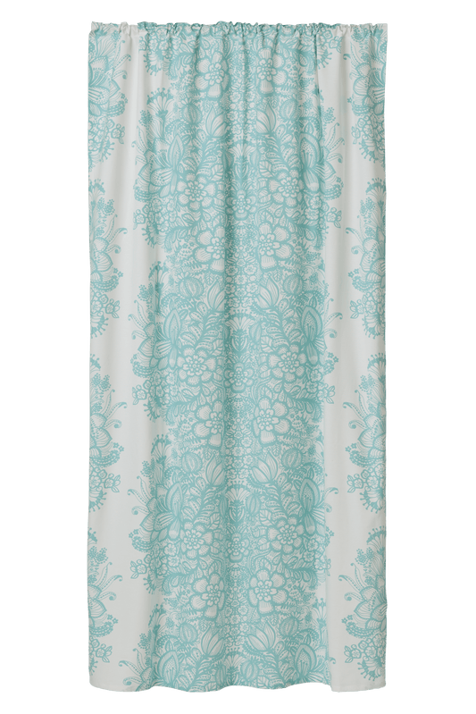 102081-6372; Vallila Vanilja-verho Turkoosi / 140x240 cm 
